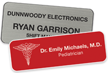 Engraved Plastic Badges