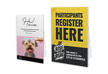 Counter Signs with Easels