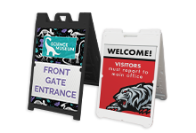 A-Frame Floor Displays