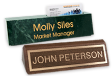Engraved Desk Bars