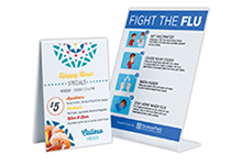 Full Color Table Tent and Pedestal Signs