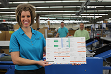 Person holding up print