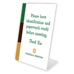 Pedestal Signs
